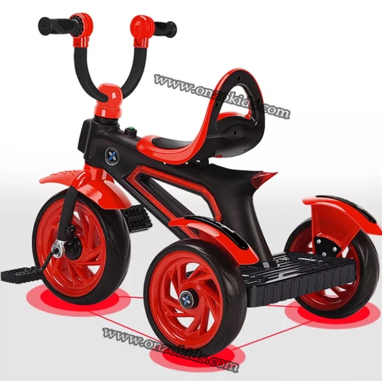 Tricycle à pédale pour enfants avec musique Led – Image 7