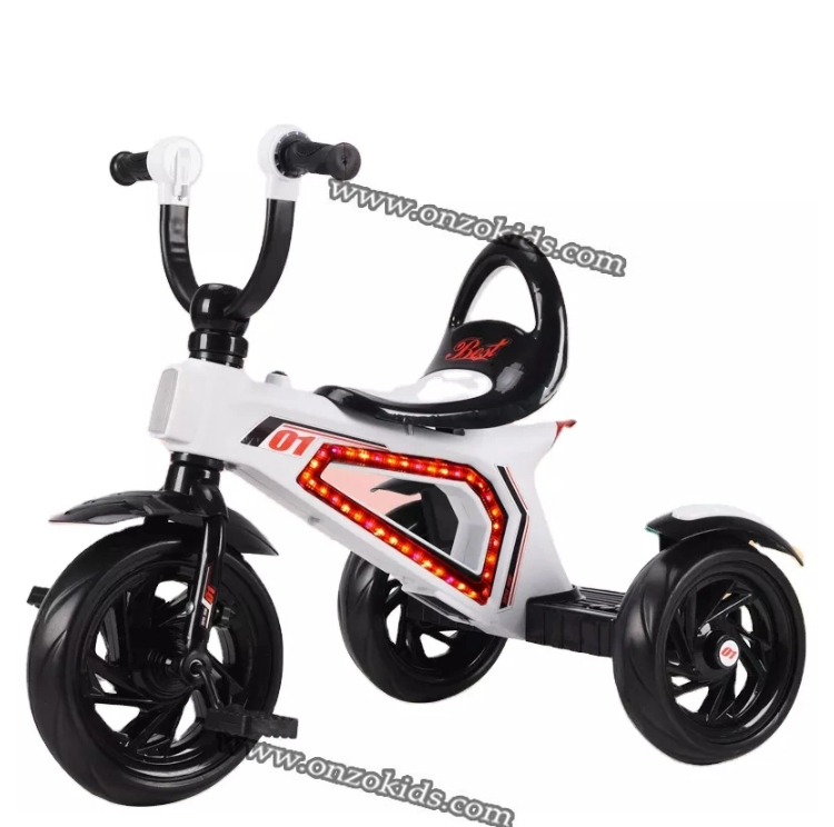 Tricycle à pédale pour enfants avec musique Led – Image 8