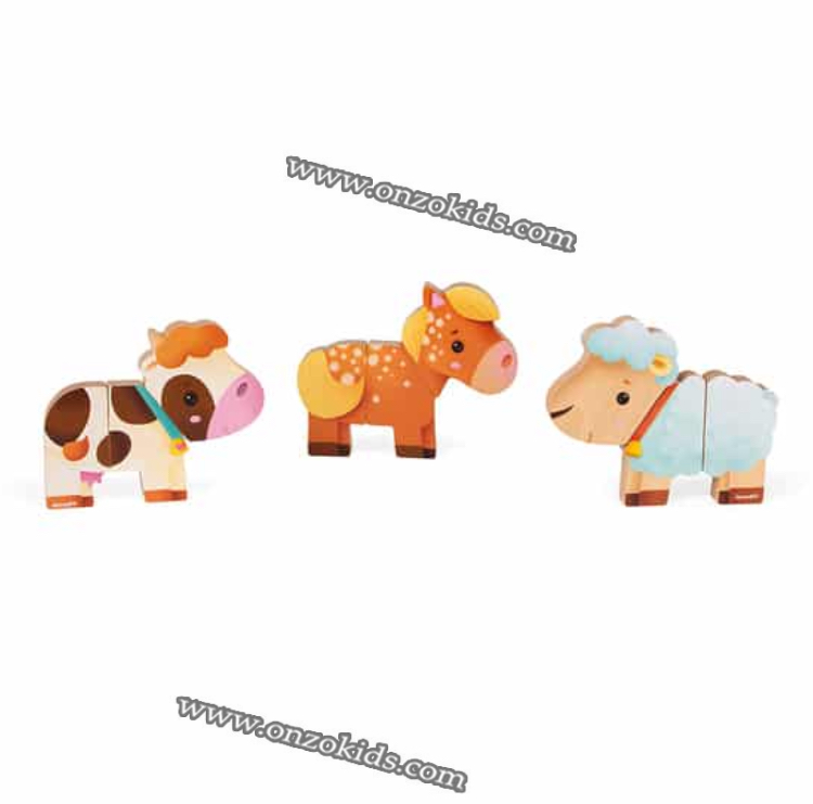 Jeu éducatif Funny Magnets Les animaux de la ferme de Janod – Image 4