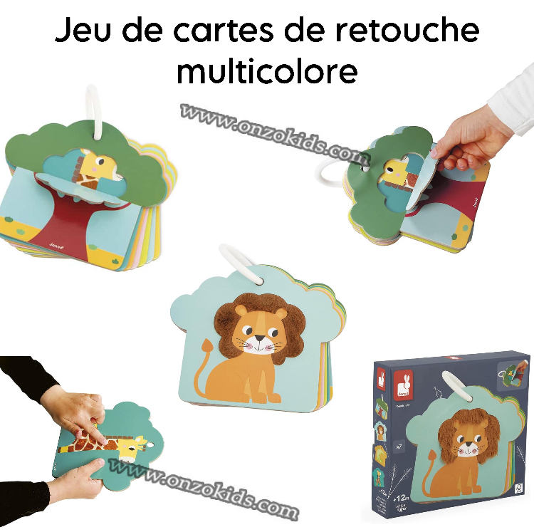 Jeu de cartes de retouche, multicolore De Janod