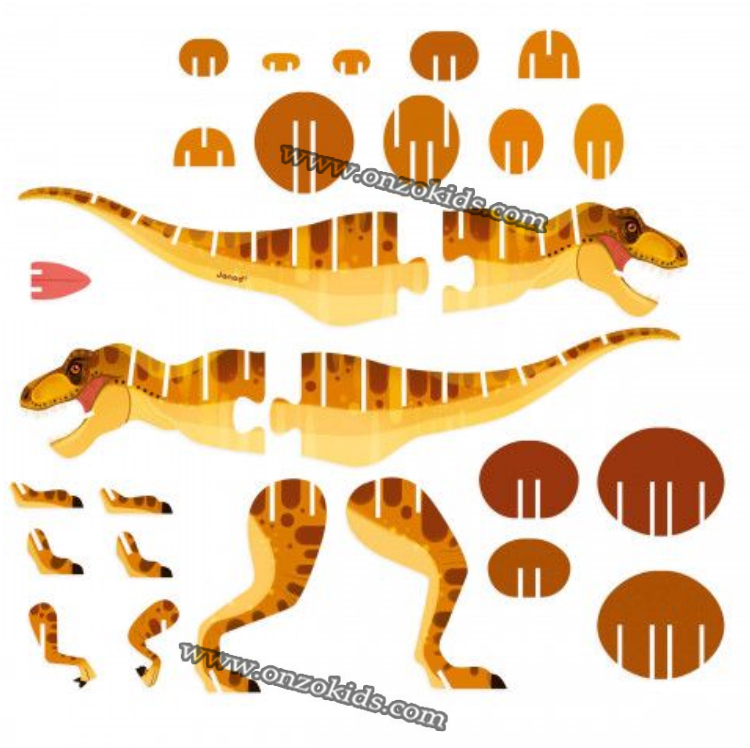 Puzzle en volume le T-Rex Jeu éducatif de Janod – Image 3