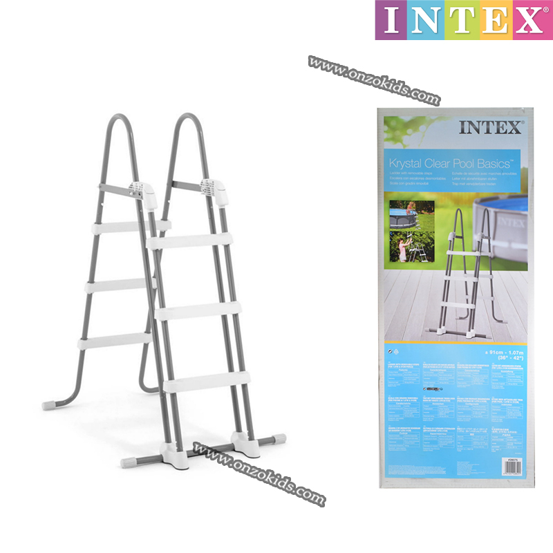 Echelle de piscine 3 marches 1.1 M - INTEX – Image 3