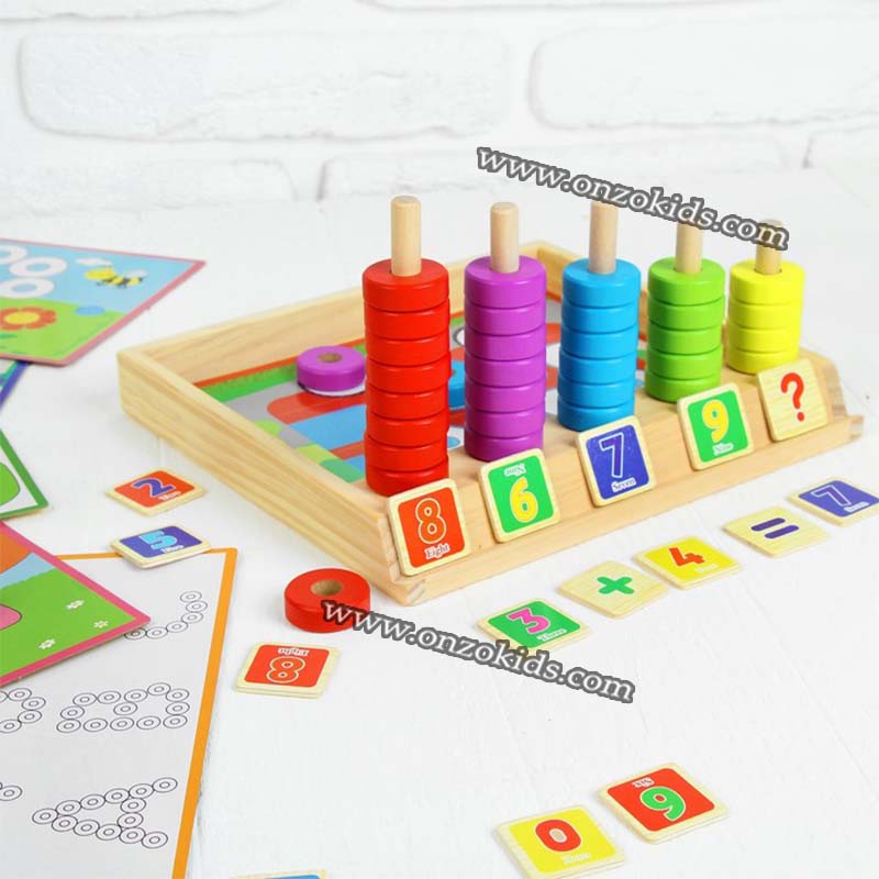 Jeux de comptage en bois – Image 2