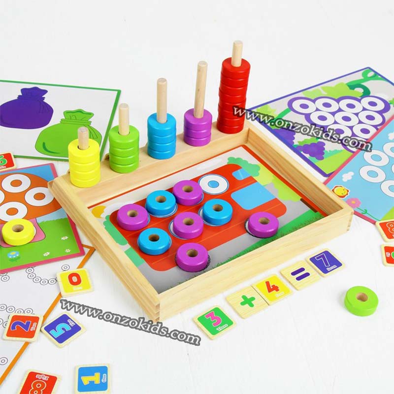 Jeux de comptage en bois – Image 4