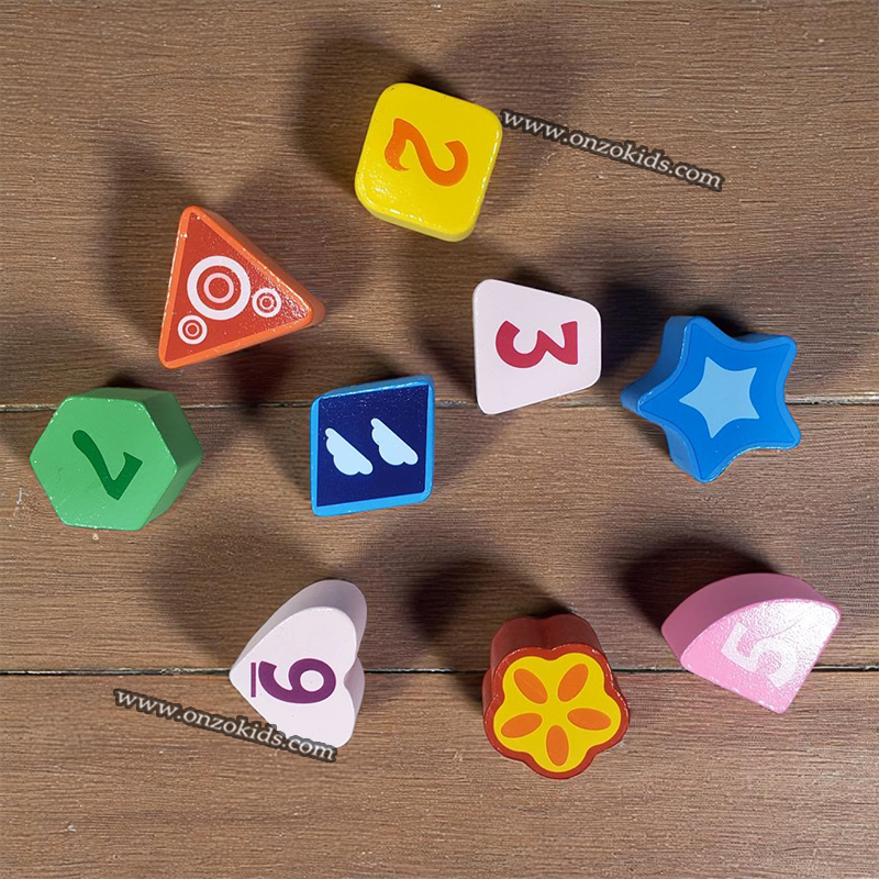 Jeu Éducatid en Bois Cube à Figures pour Enfants – Image 2