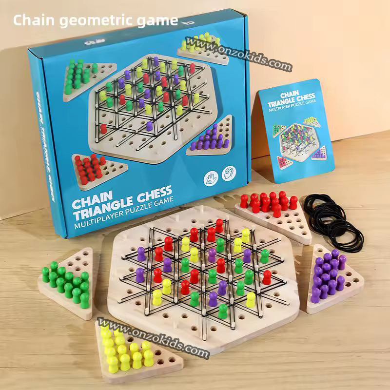 Jouet de stratégie d'échecs triangulaire pour enfant – Image 5