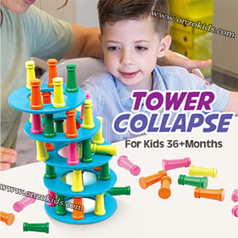 jeux de société 2 en 1 | Jeu d'équilibre & Ludo en bois