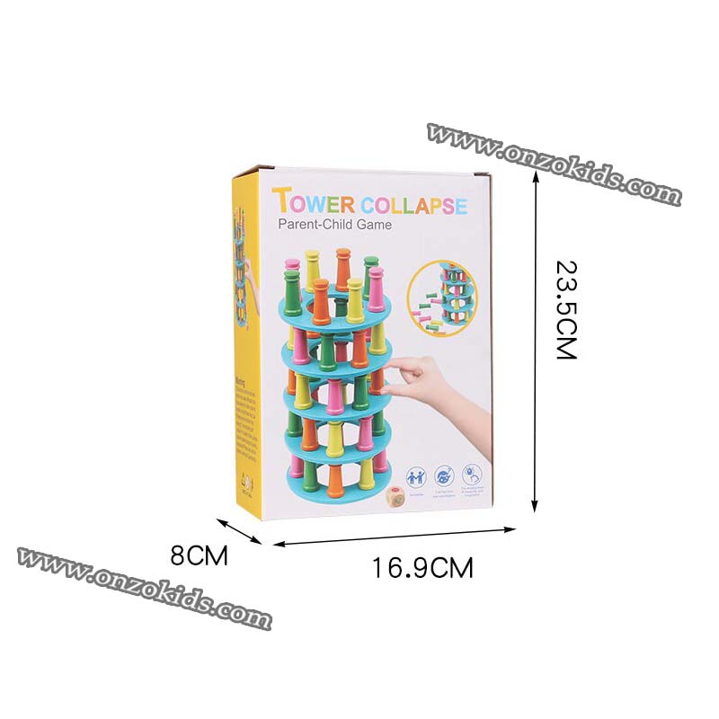 jeux de société 2 en 1 | Jeu d'équilibre & Ludo en bois – Image 9