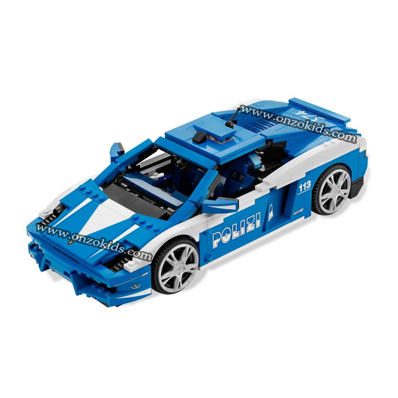 Jouet de construction voiture de police pour enfant – Image 2