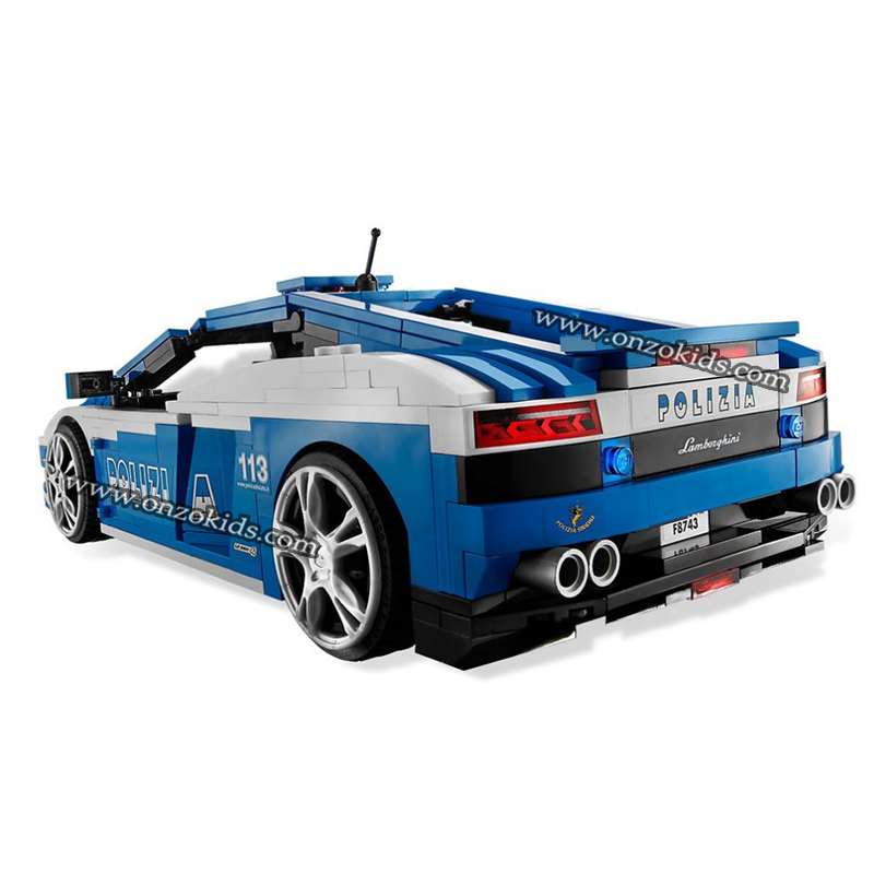 Jouet de construction voiture de police pour enfant – Image 3
