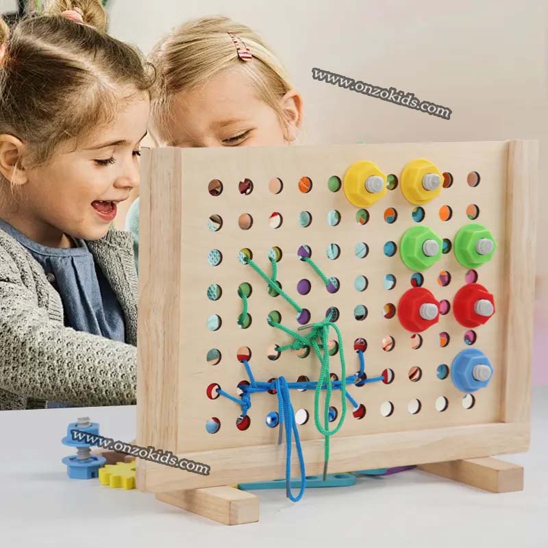 Kit d'outils éducatifs en bois pour enfants – Image 2