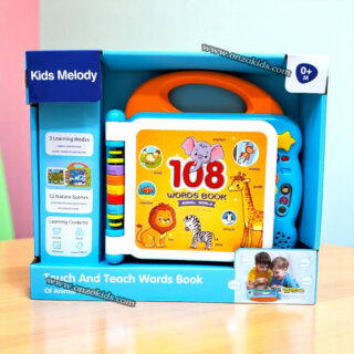 Livre de 108 Mots Sonores en Anglais pour Enfants avec Bluetooth – Kids Melody