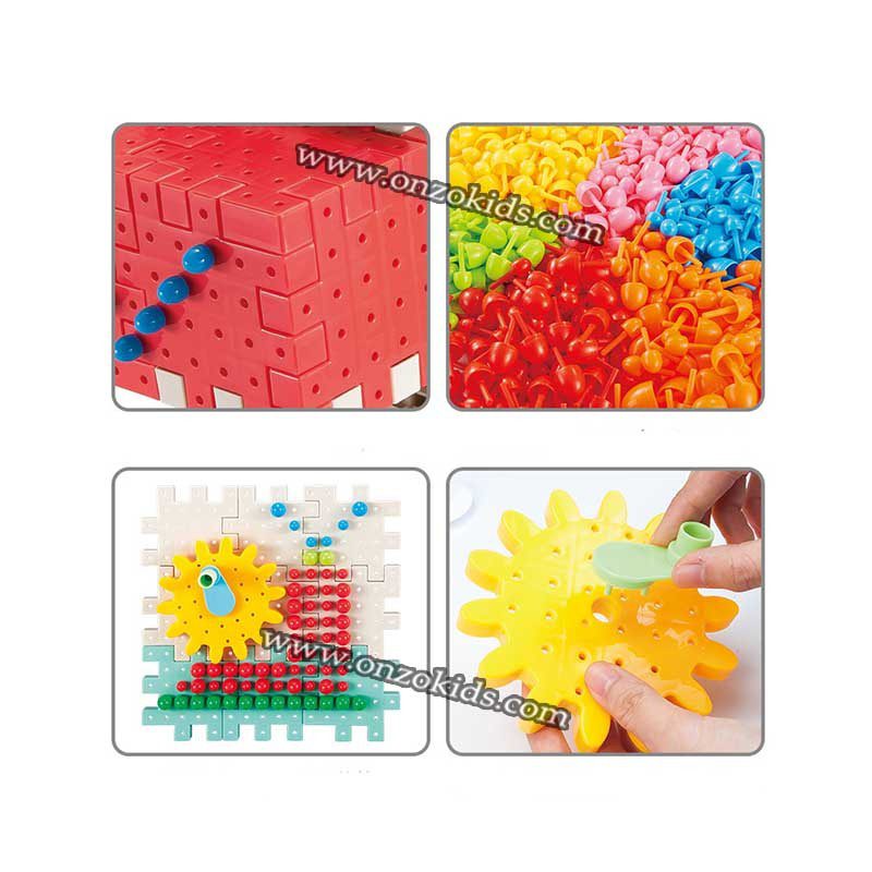 Jouets éducatifs rotatifs ensemble 168 Pcs pour les enfants – Image 9