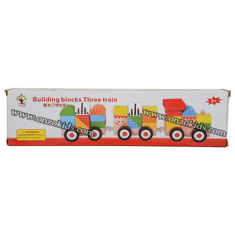 Trois trains éducatifs Forme de blocs de construction – Image 10