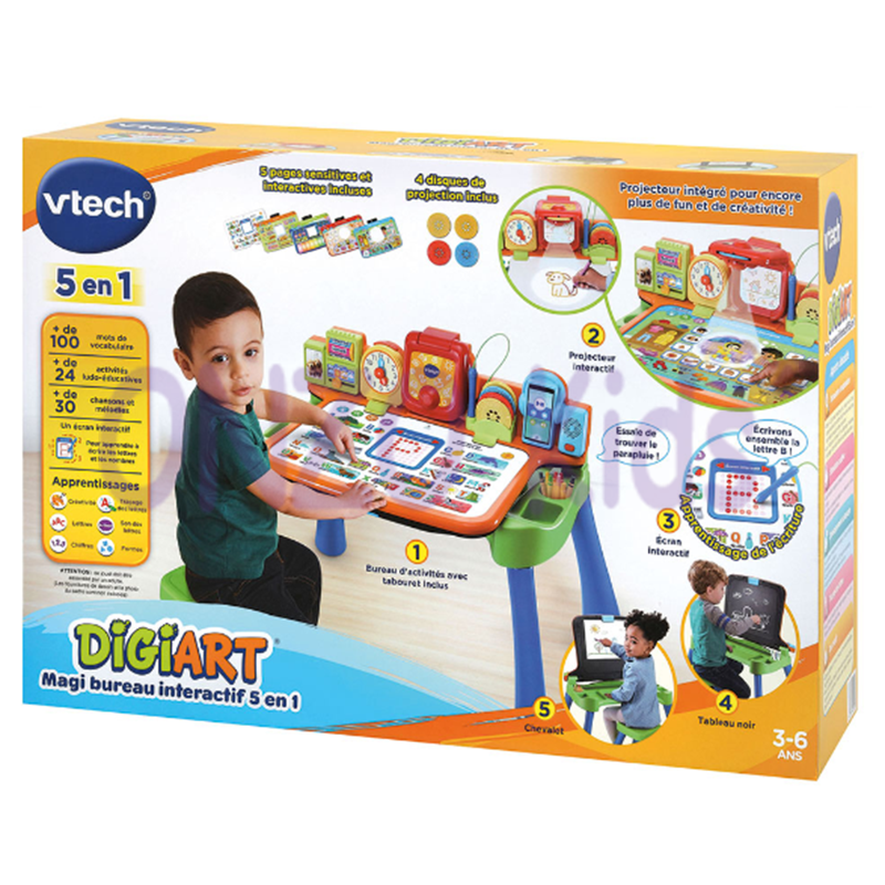 Magi bureau interactif 5 en 1 pour enfant - Vtech – Image 16