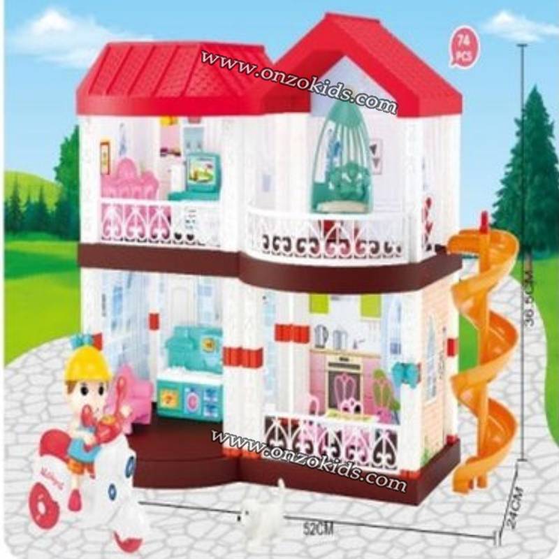 Maison de poupée avec accessoires | House Diy – Image 2