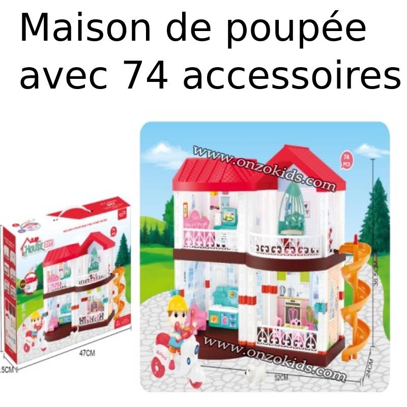 Maison de poupée avec accessoires | House Diy