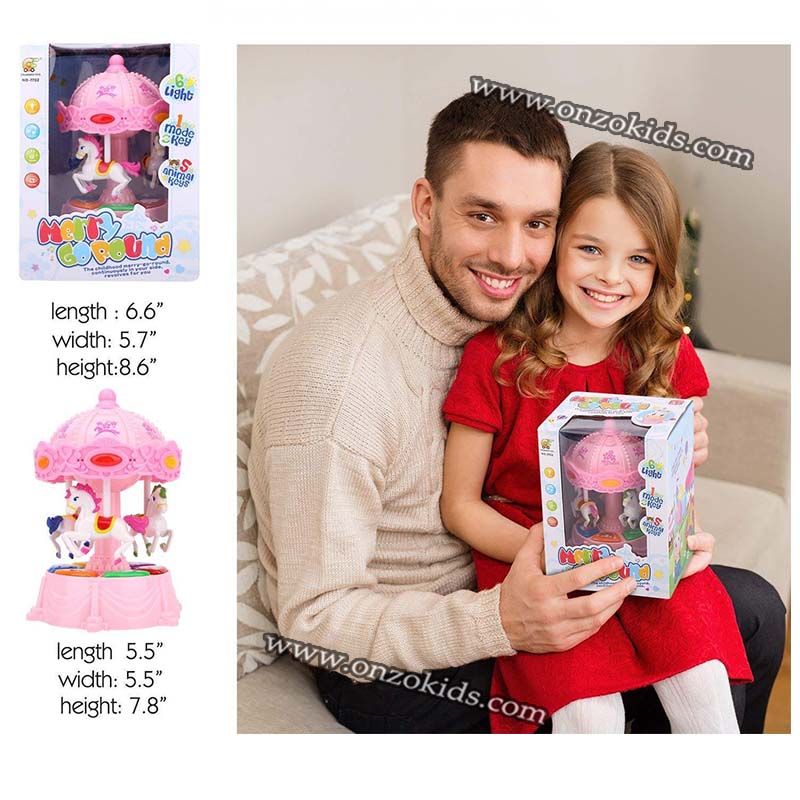 Jouet Merry Go Round avec 3 modes et son animal – Image 8