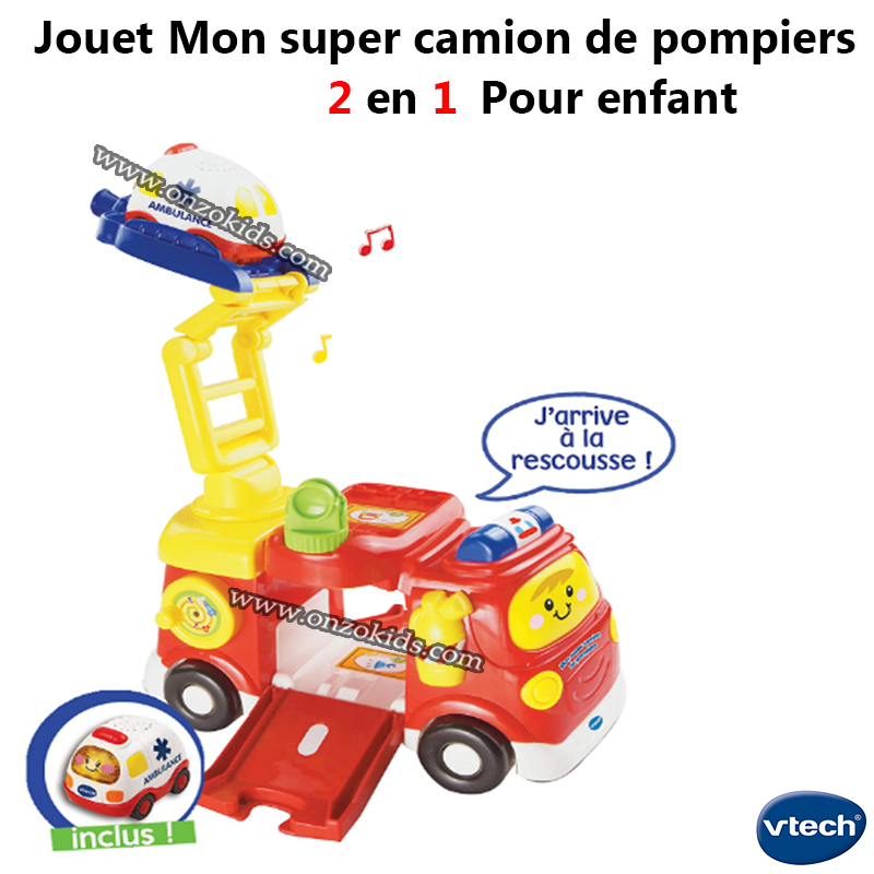 Jouet Mon super camion de pompiers 2 en 1 pour enfant | Vtech