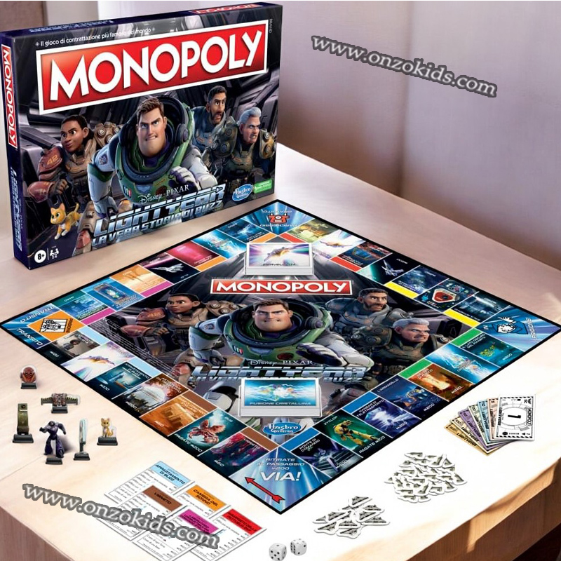 Jeu de société familial Monopoly en italien – Image 2