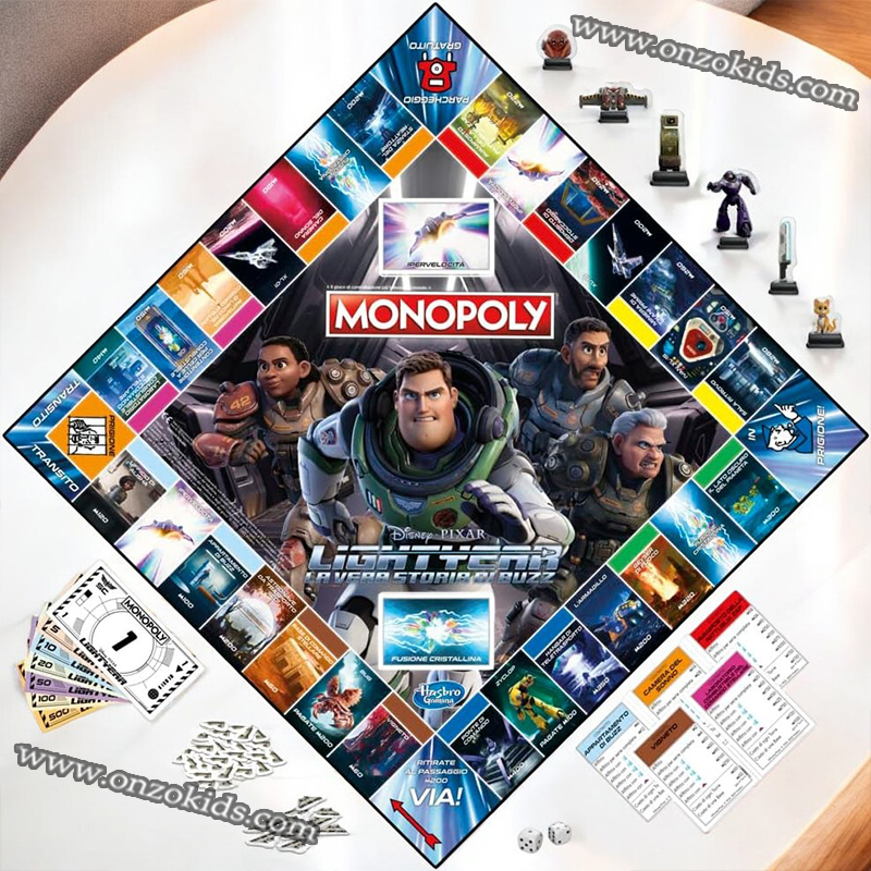 Jeu de société familial Monopoly en italien – Image 4