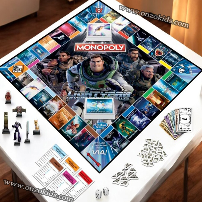 Jeu de société familial Monopoly en italien – Image 3