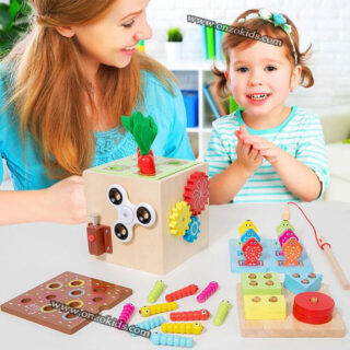 Coffret d'activités Montessori 9en1 multifonction pour enfant