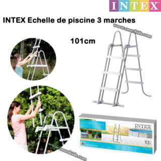 Echelle de piscine 3 marches 1.1 M - INTEX