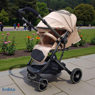 Poussette élégante compacte Valise avec Bras Réversible -kidilo