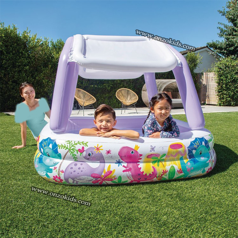 Piscine gonflable avec auvent 157 x 157 x 122 cm - Intex – Image 3