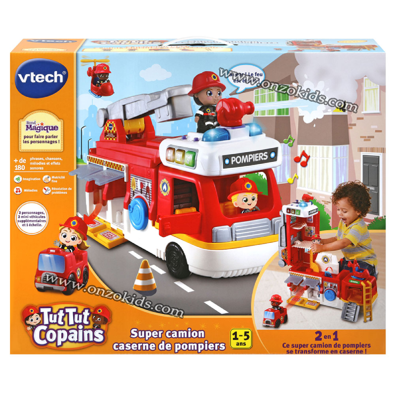 Tut Tut Copains - Super camion caserne de pompiers | vtech – Image 7