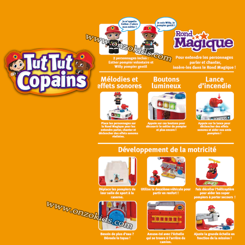Tut Tut Copains - Super camion caserne de pompiers | vtech – Image 8