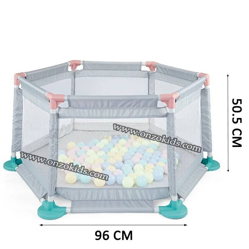 Parc de jeu pour bébé avec 10 balles – Image 7
