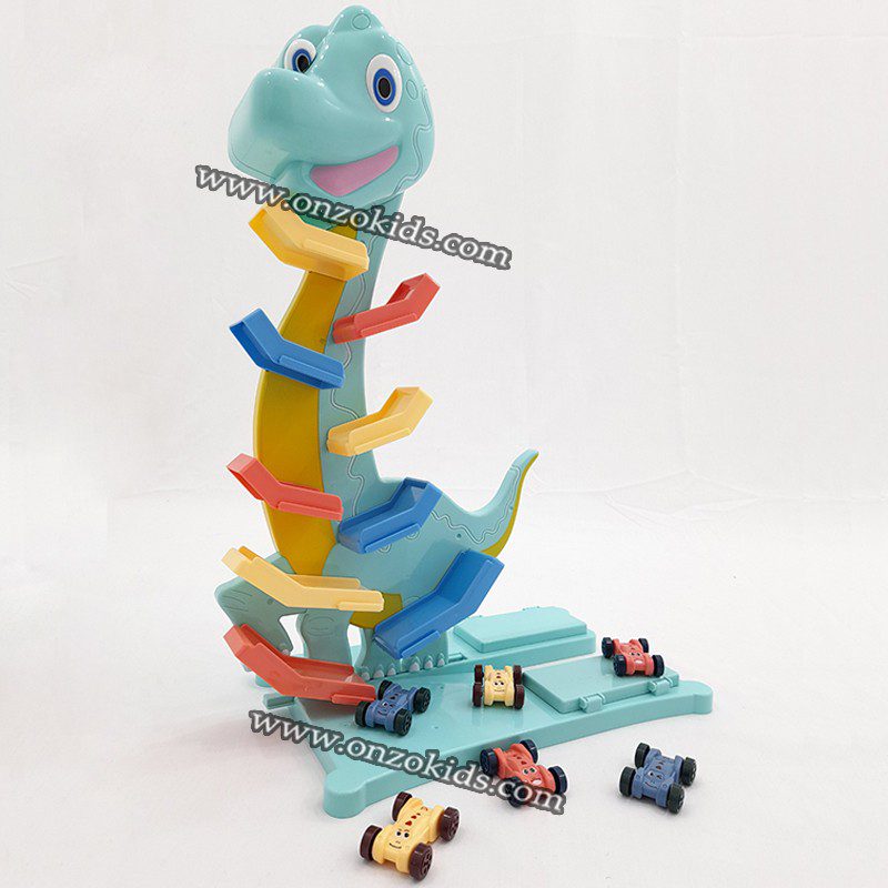 Piste de voiture, Parking Dinosaur avec 6 Voitures