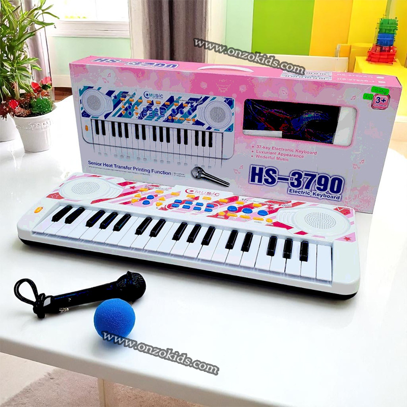 Piano avec clavier électronique 37 touches et microphone pour enfant – Image 3
