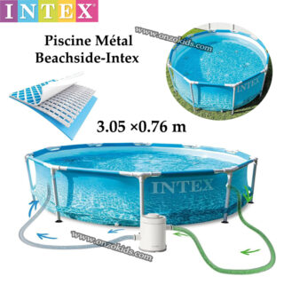 ⁦Piscine Métal Beachside 3.05×0.76 m- Intex