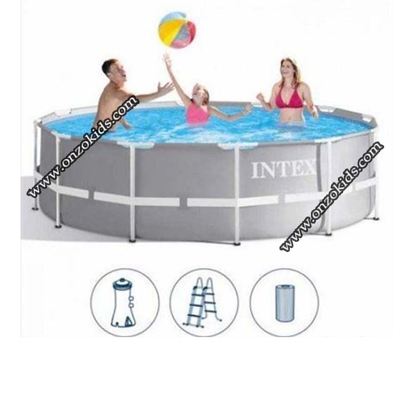 Piscine Prism Frame 366 × 99 cm, cartouche de filtration - Intex