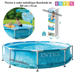 Piscine hors sol à cadre métallique Beachside 305 cm x 76 cm - INTEX