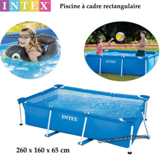 Piscine à cadre rectangulaire 260 x 160 x 65 cm -Intex