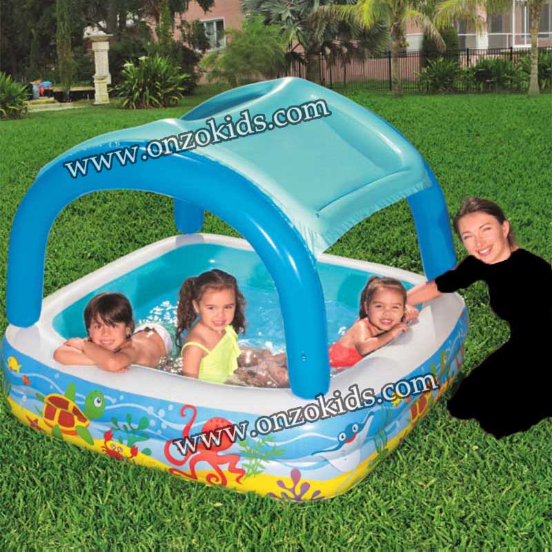Piscine pour enfant avec auvent gonflable 140 x 140 x 114 cm - Bestway – Image 4