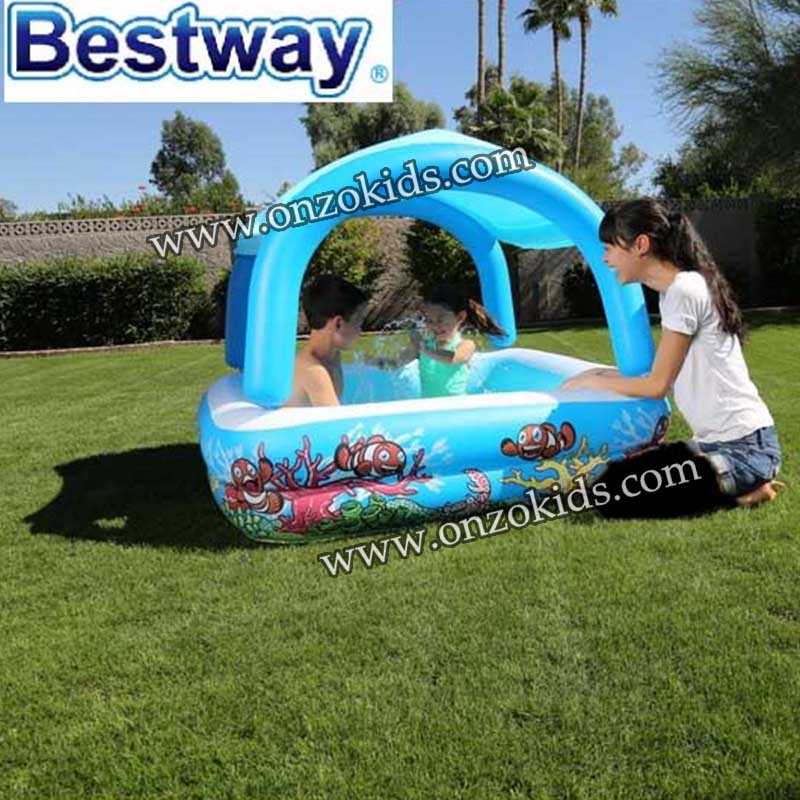 Piscine pour enfant avec auvent gonflable 140 x 140 x 114 cm - Bestway – Image 5