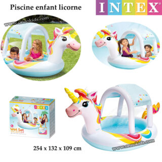 Piscine enfant licorne 254 x 132 x 109 cm | Intex