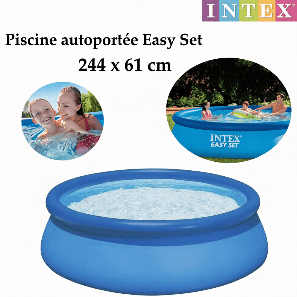 Piscine autoportée Easy Set 244 x 61 cm - Intex