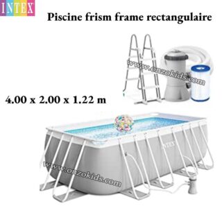 Piscine frism frame rectangulaire- 400 x 200 x 122 cm - Intex
