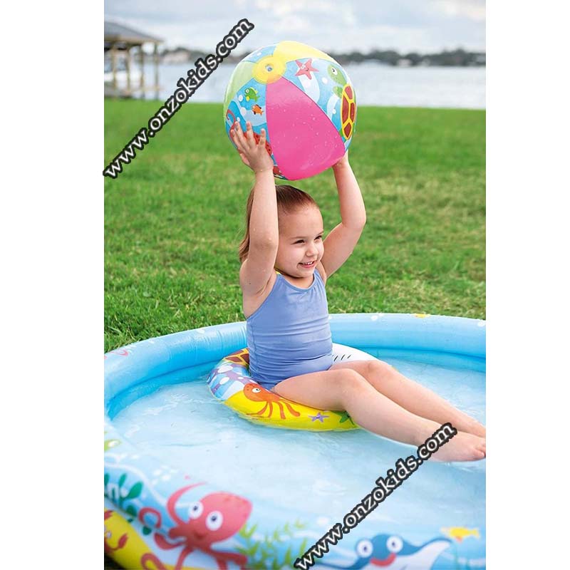 Piscine gonflable avec ballon et bouée dimension 122 x 20 Cm | Bestway – Image 4