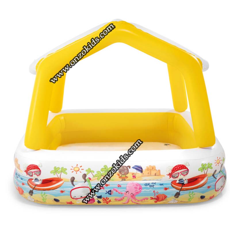 Piscine gonflable avec auvent 157 x 157 x 122 cm - Intex – Image 7