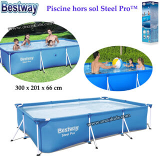 Piscine hors sol Steel Pro™ 300 x 201 x 66 cm - Bestway