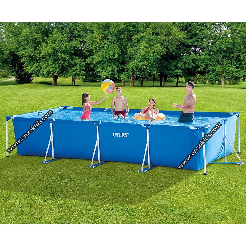 Piscine Metal frame rectangulaire tubulaire 450x 220x 84cm avec pompe de filtration - Intex – Image 3