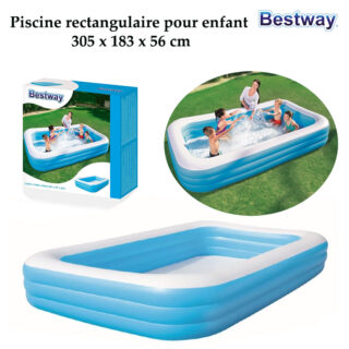 Piscine rectangulaire pour enfant 305 x 183 x 56 cm -Bestway