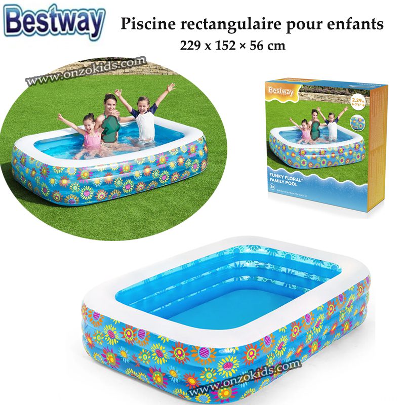 Piscine rectangulaire pour enfants 229 x 152 × 56 cm -Bestway